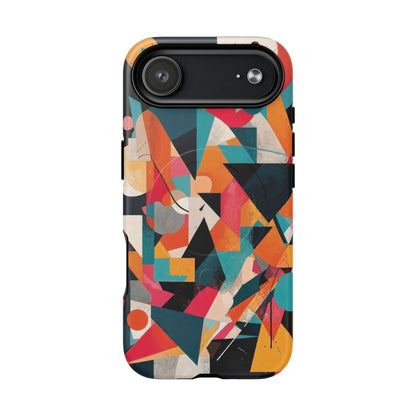 Abstract Colourful Art iPhone Case - Bauhaus Inspired, Shockproof MagSafe® Compatible