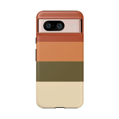 Google Pixel Case - Earth Tone Block Stripe