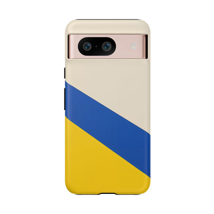 Tricolour Line Google Pixel Case - Dual-Layer Shockproof Matte Cover