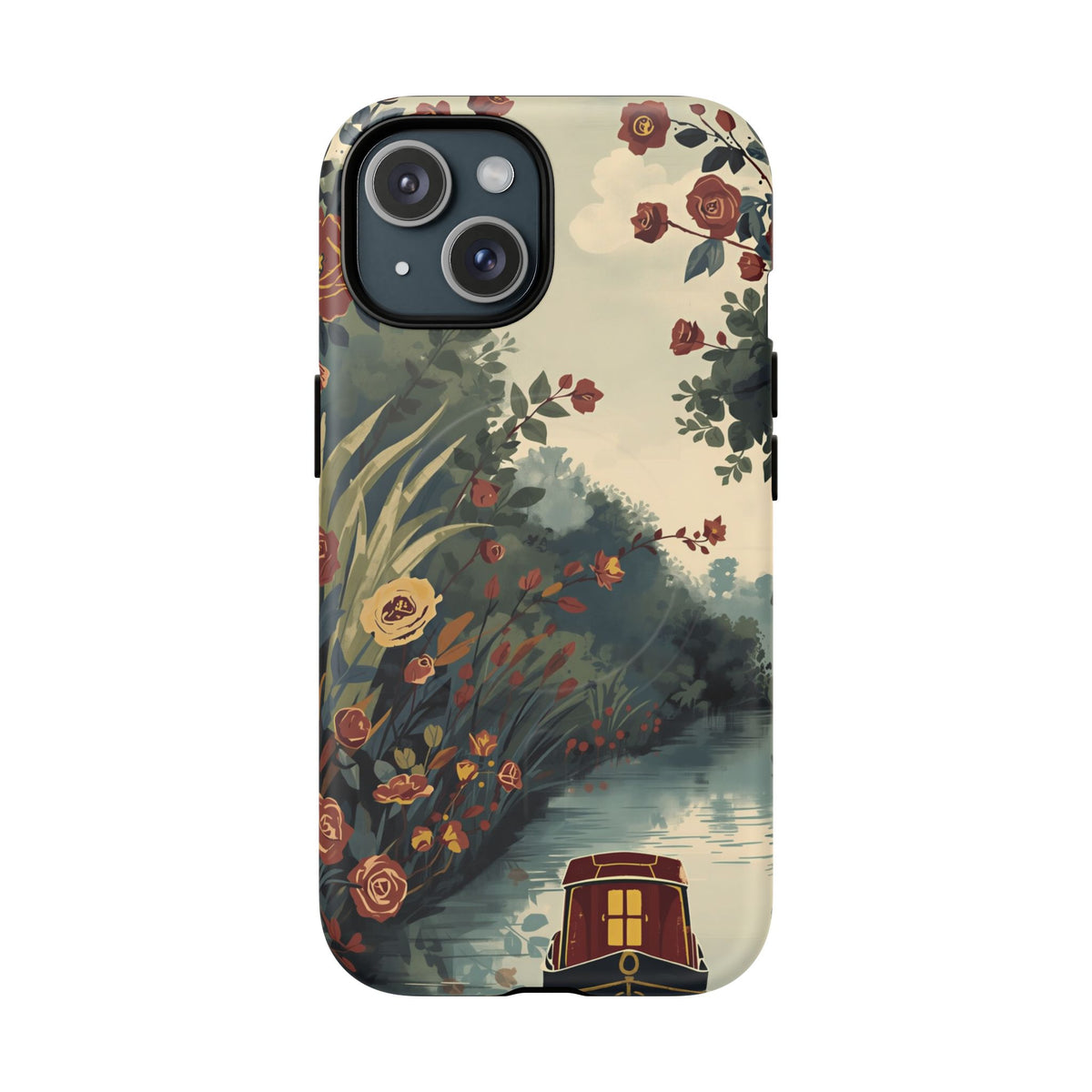 iPhone Porthole Canal Garden Premium MagSafe Case