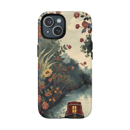 iPhone Porthole Canal Garden Premium MagSafe Case