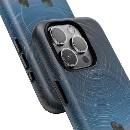 iPhone Star Trails Over Ancient Stones Premium MagSafe Case