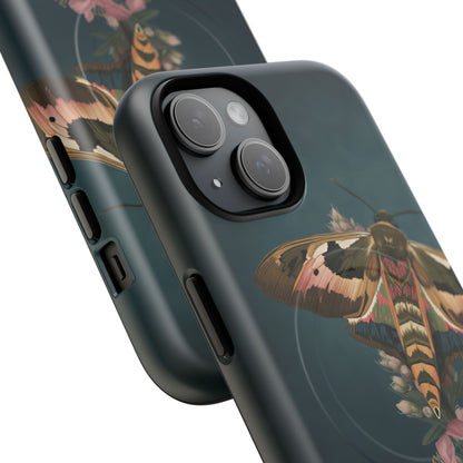 Rosebay at Midnight British Moth Botanical iPhone Case