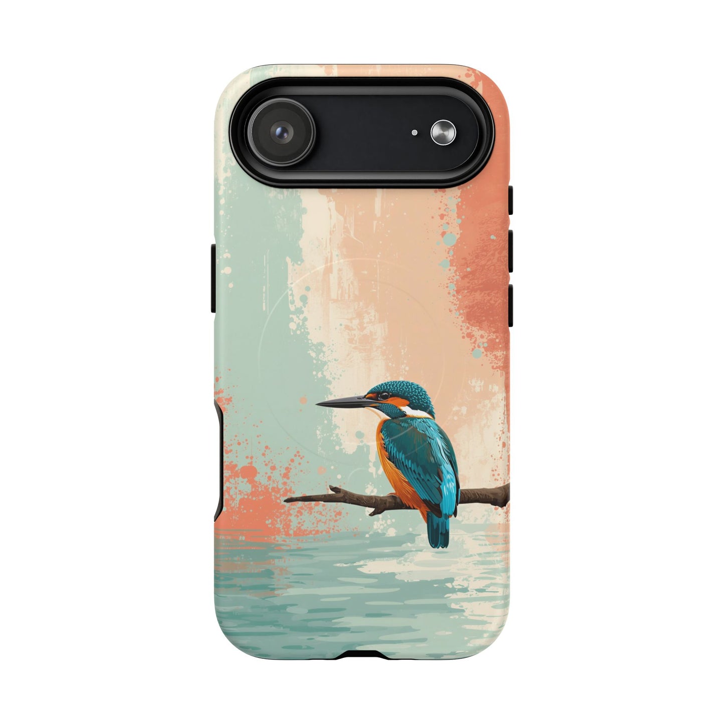 iPhone Bright Abstract Kingfisher Premium MagSafe Case