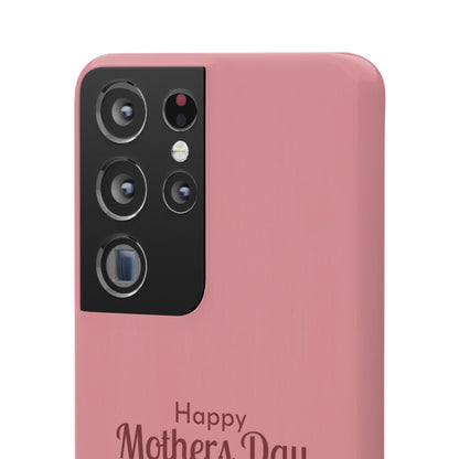 Samsung Galaxy Personalised Mothers Day Case - Pink Tulip Floral Design with Custom Name