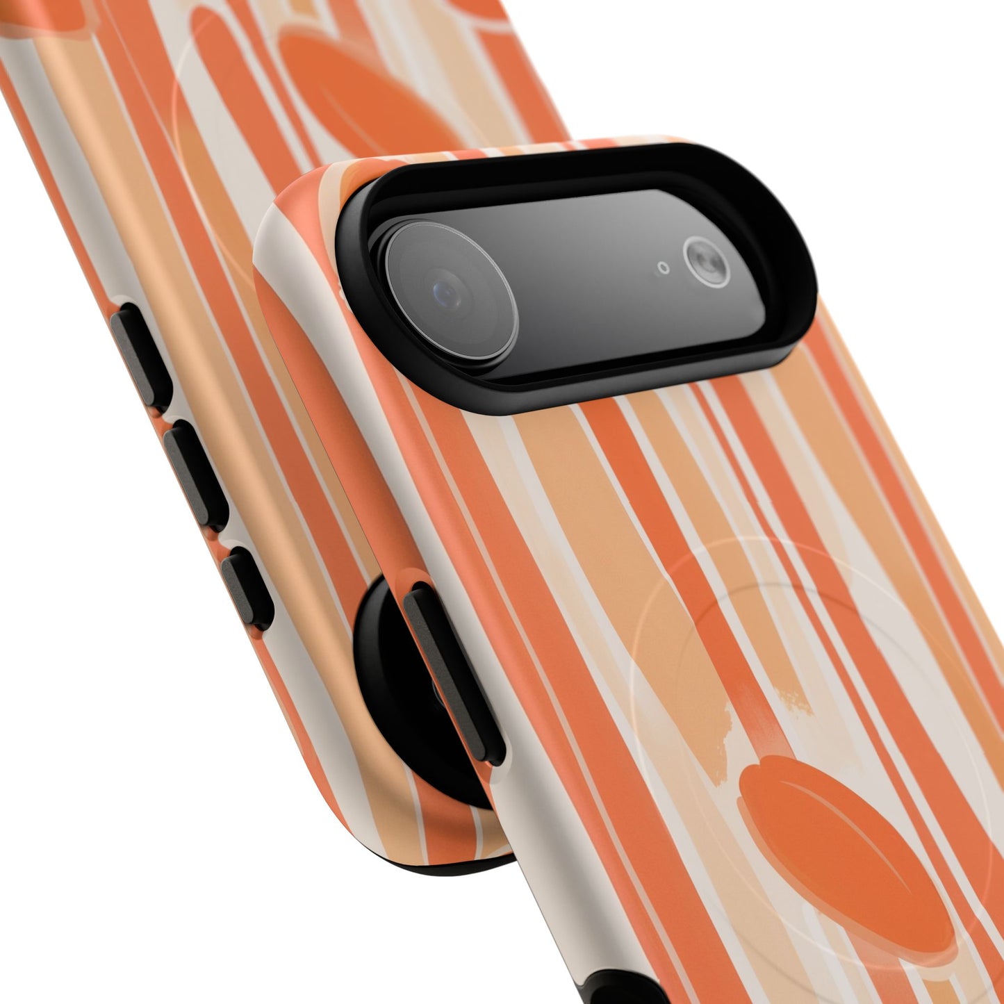 Citrus Drip Stripe iPhone Case - Premium MagSafe Protective Cover