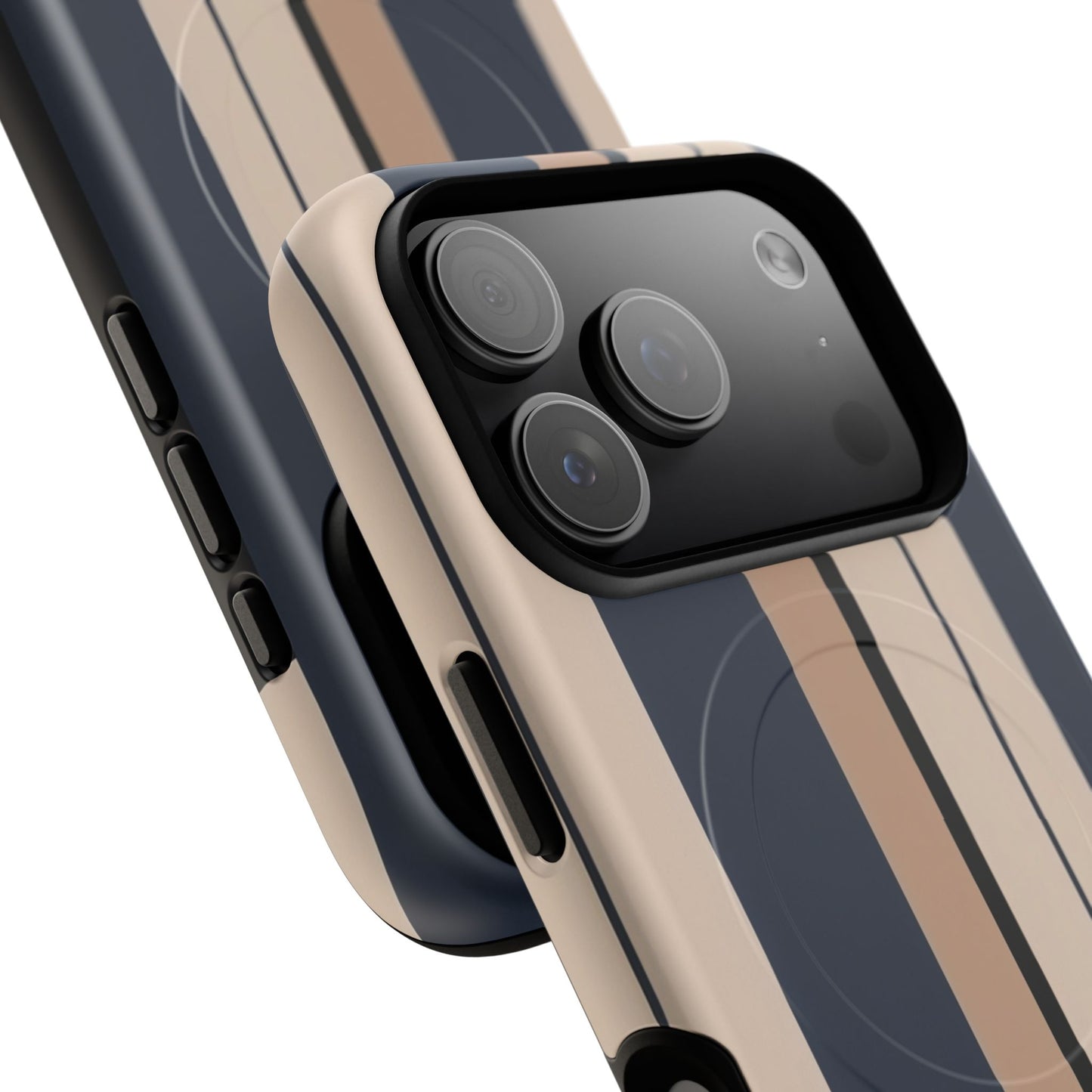 Slate Sandline Stripe iPhone Case - Premium MagSafe Protective Cover