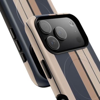 Slate Sandline Stripe iPhone Case - Premium MagSafe Protective Cover