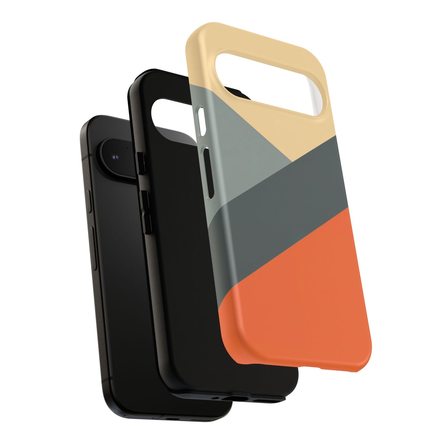 Ember Angle Google Pixel Case - Dual-Layer Shockproof Matte Cover