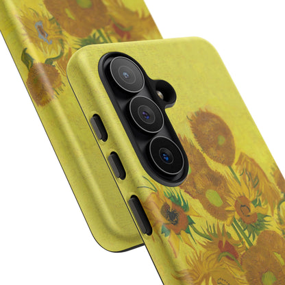 Samsung Galaxy Van Gogh Sunflowers Phone Case - Floral Art Matte Tough Protective Cover