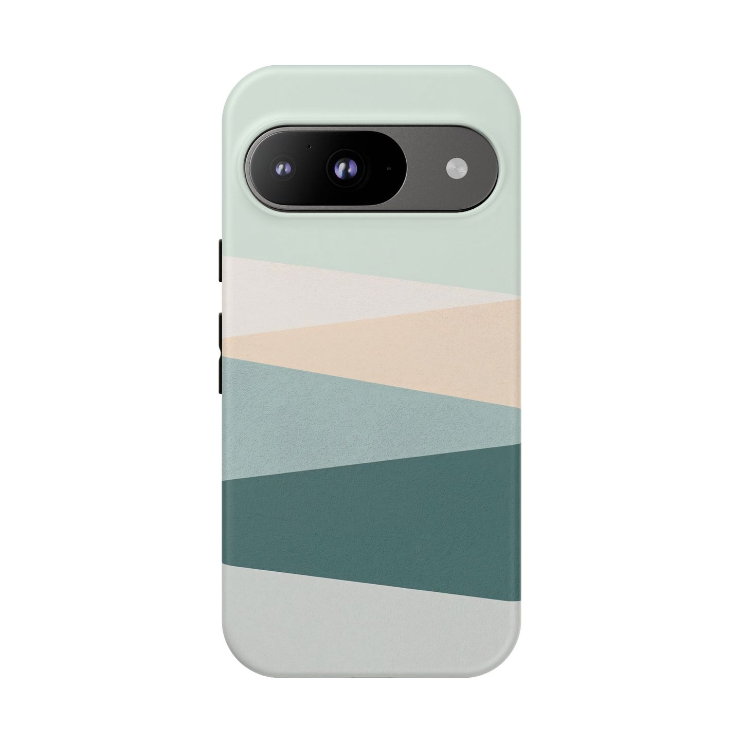Google Pixel Case - Coastal Mist Blue Green Stripe