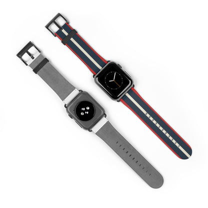Monaco Stripe Apple Watch Strap - Classic Motorsport Watch Band