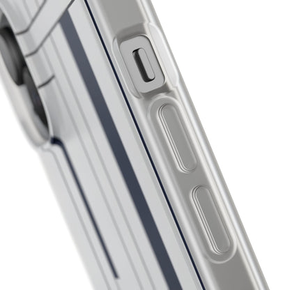 Minimal Navy & White Stripe Phone Case - Classic Modern Design