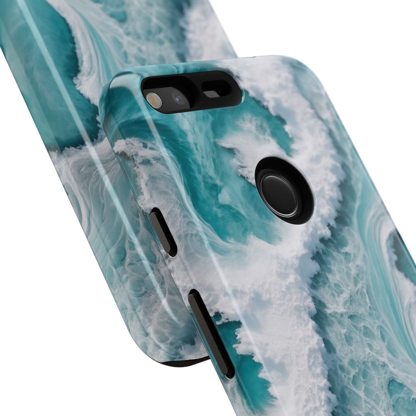 Google Pixel Case - Ocean Luxe Marble Waves