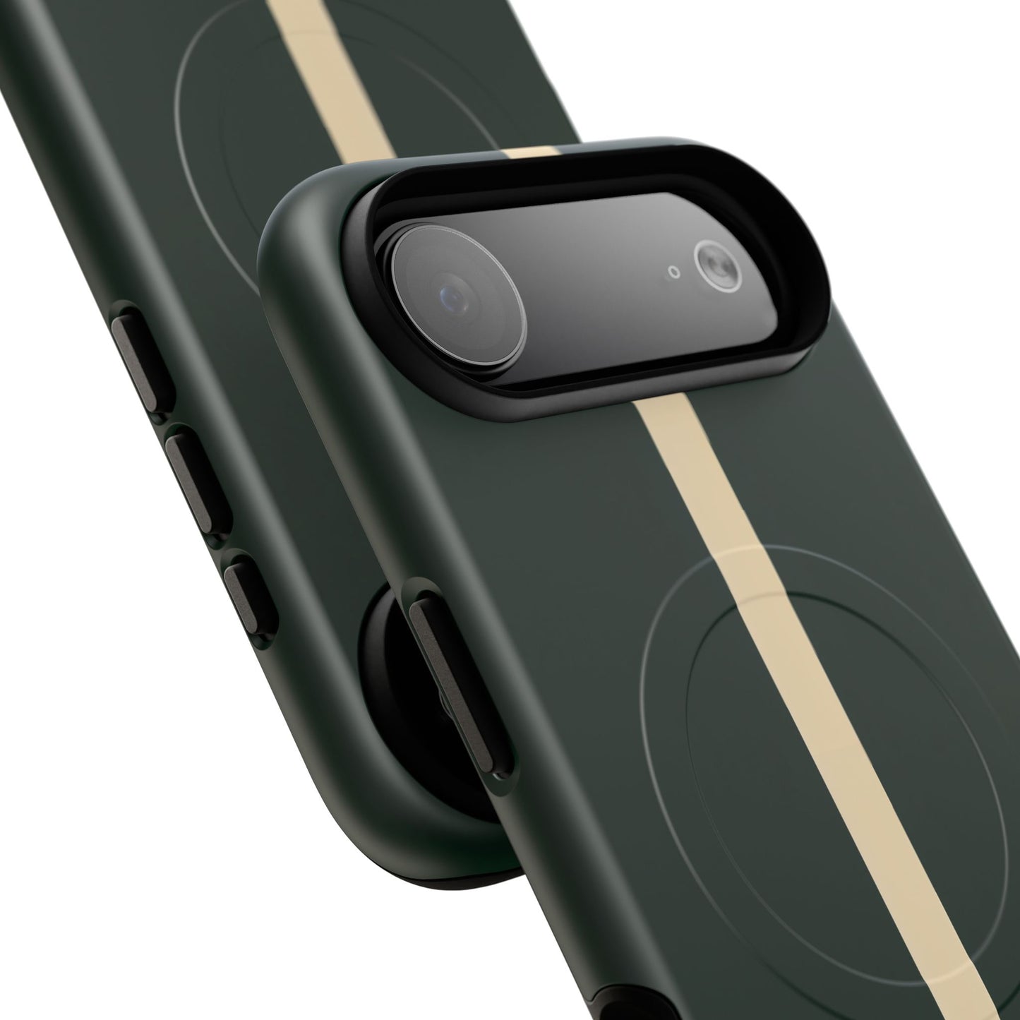 British Racing Green Stripe iPhone Case – Shockproof MagSafe® Compatible Cover