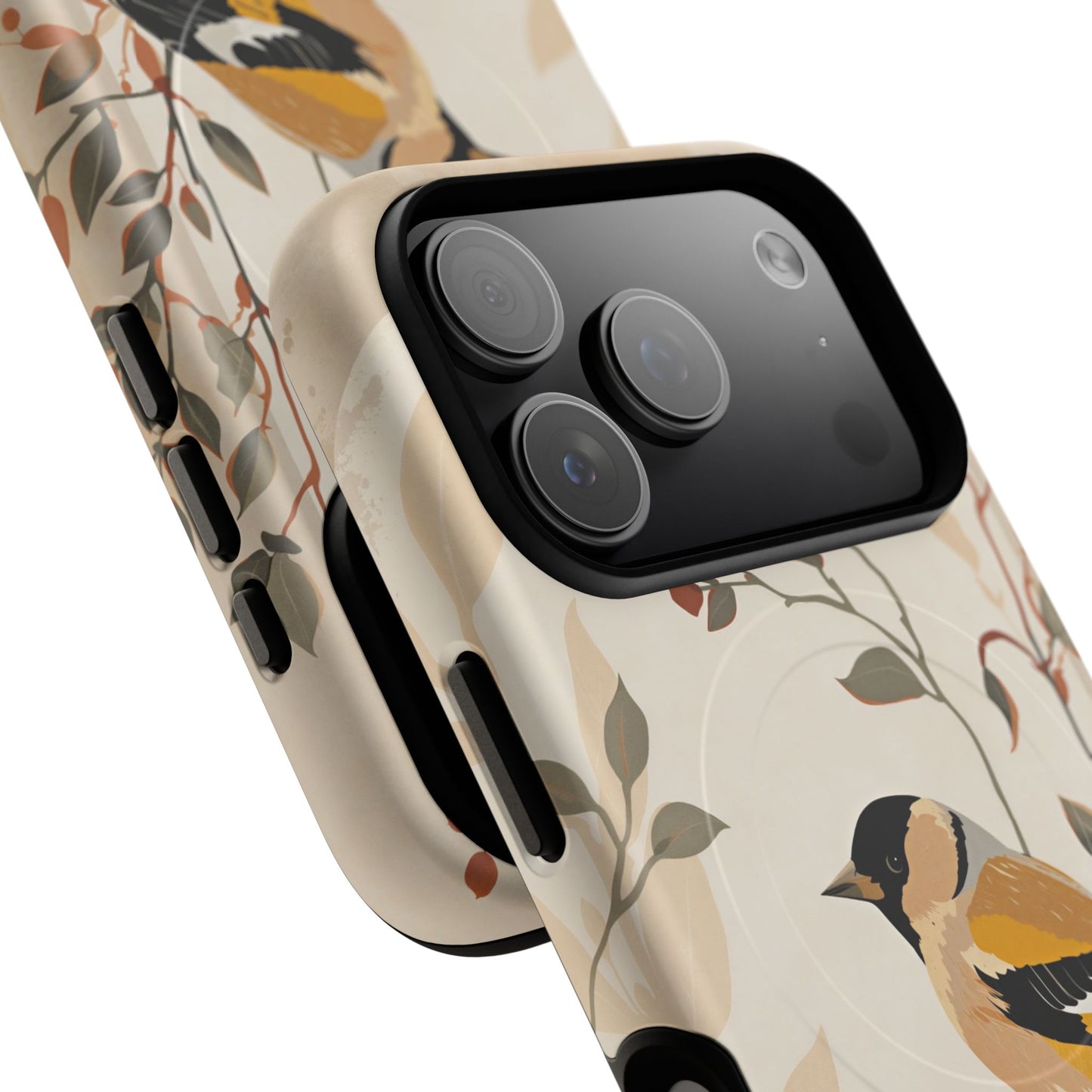 iPhone Floral Goldfinch Premium MagSafe Case