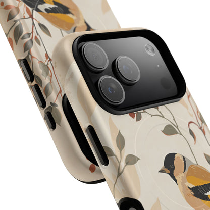 iPhone Floral Goldfinch Premium MagSafe Case