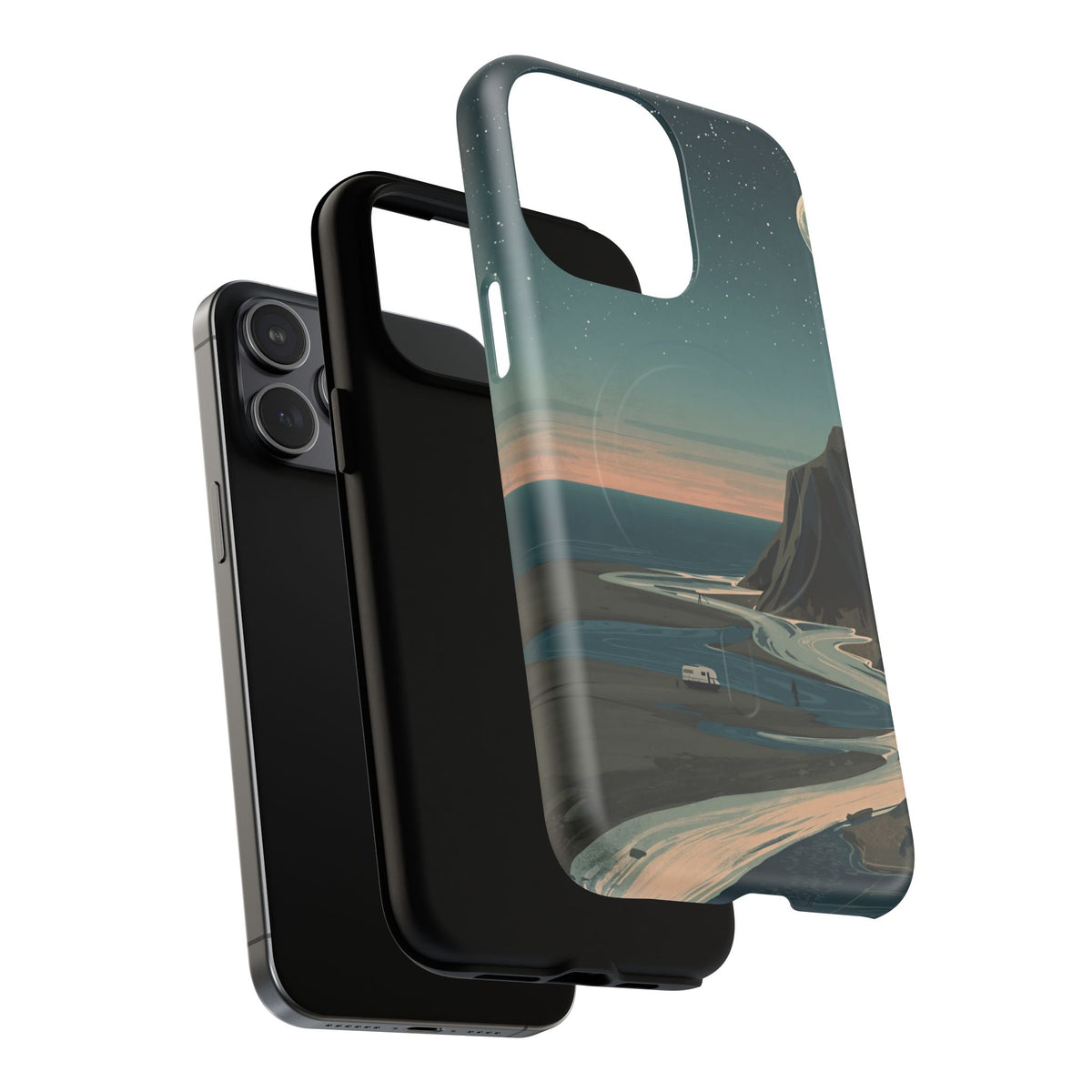 iPhone Moonlit British Cliffs Premium MagSafe Case