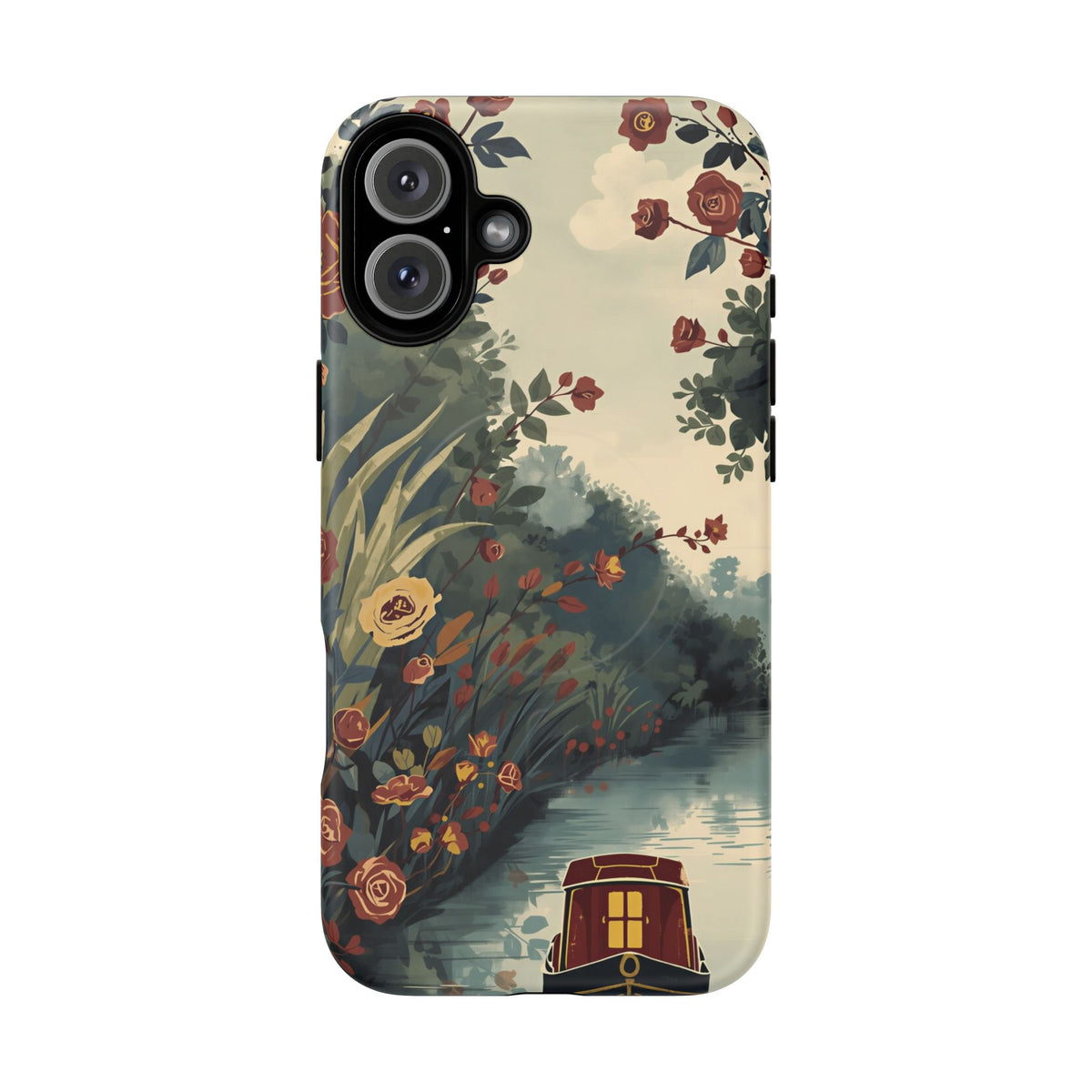 iPhone Porthole Canal Garden Premium MagSafe Case