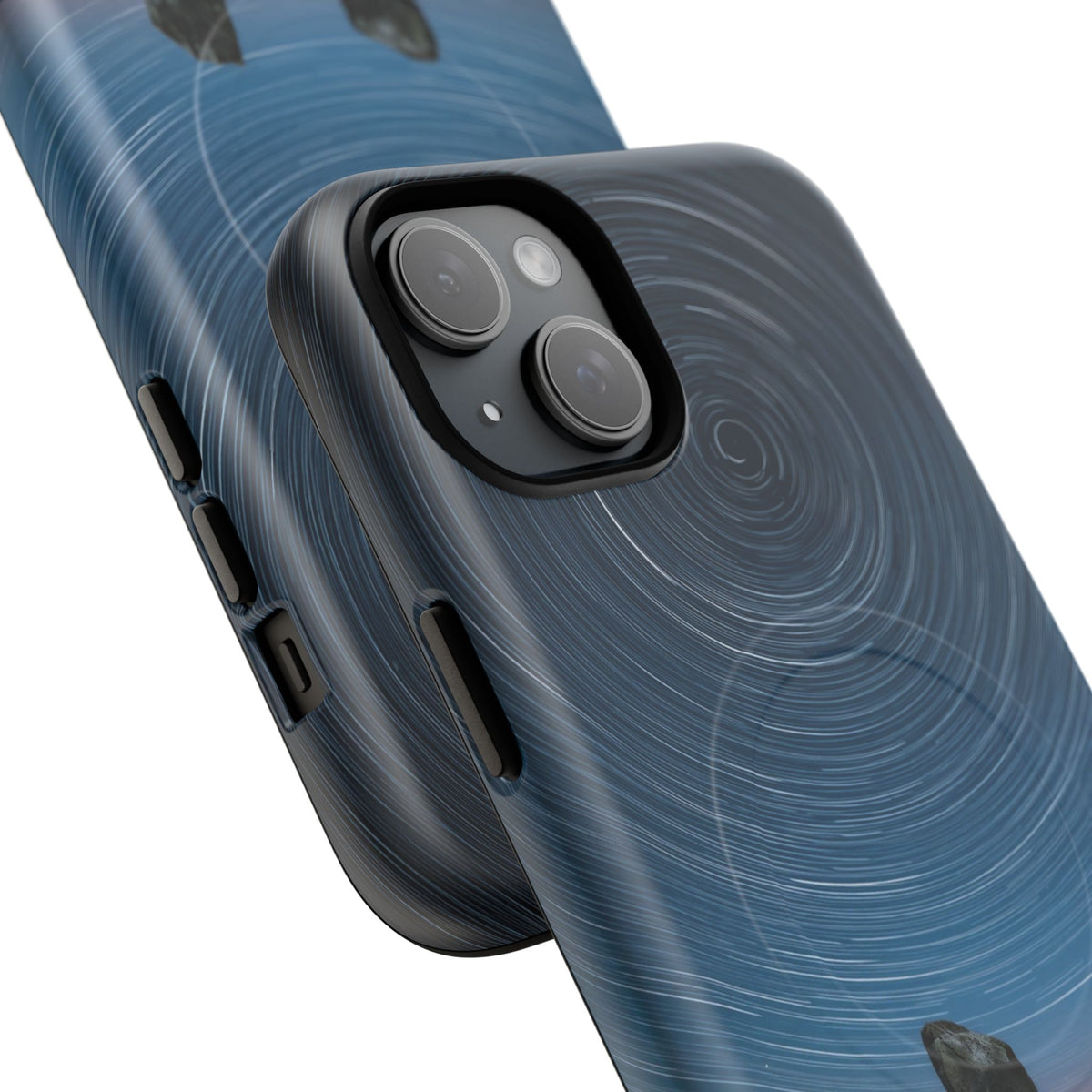 iPhone Star Trails Over Ancient Stones Premium MagSafe Case