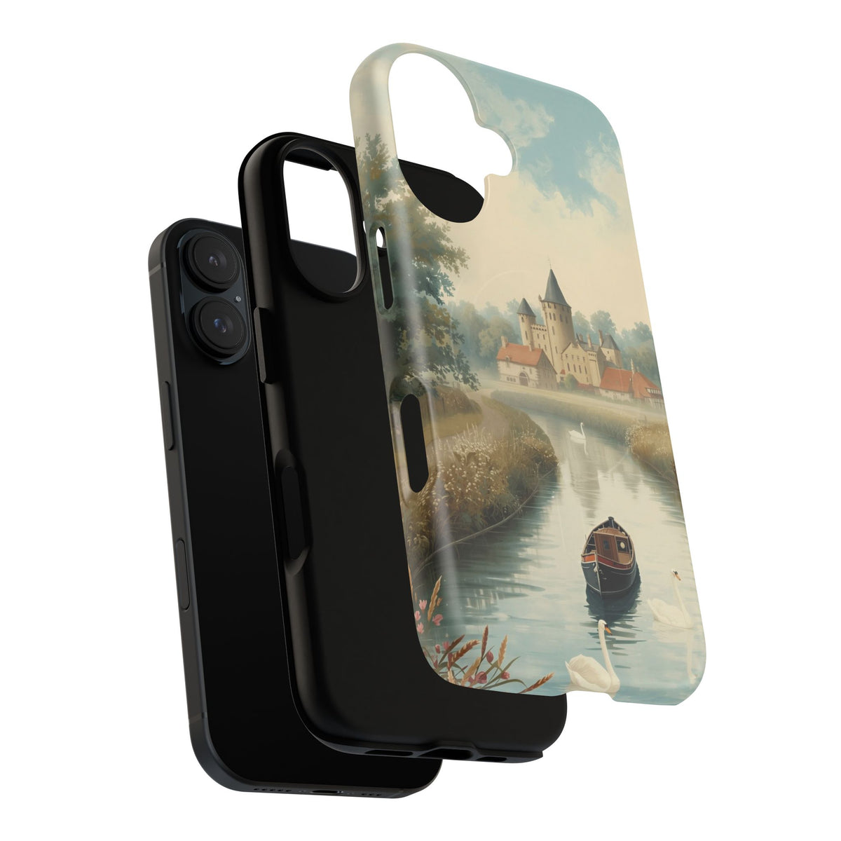 iPhone Canal Roses and Castles Premium MagSafe Case