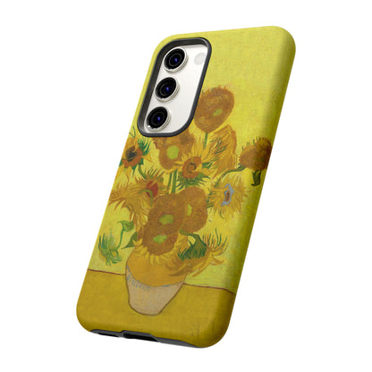 Samsung Galaxy Van Gogh Sunflowers Phone Case - Floral Art Matte Tough Protective Cover