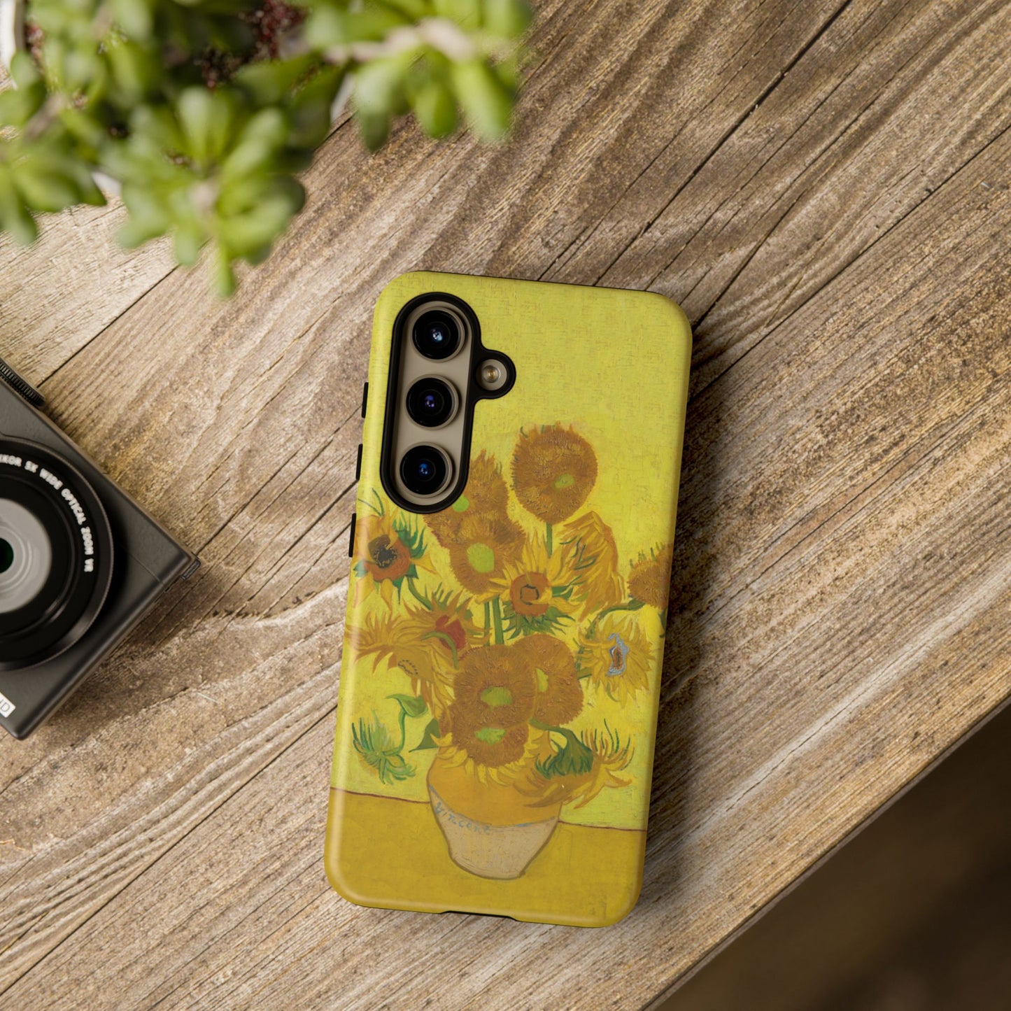 Samsung Galaxy Van Gogh Sunflowers Phone Case - Floral Art Matte Tough Protective Cover