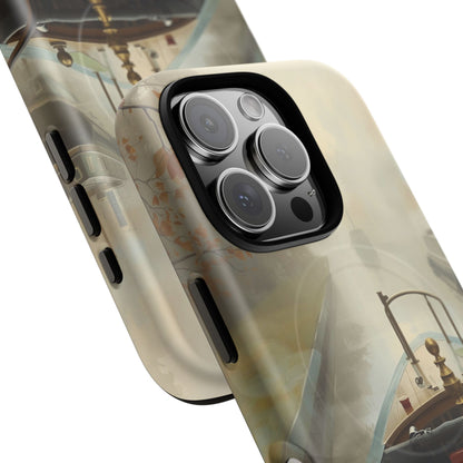 iPhone Misty Narrowboat Stern Premium MagSafe Case