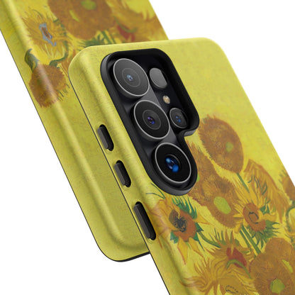 Samsung Galaxy Van Gogh Sunflowers Phone Case - Floral Art Matte Tough Protective Cover