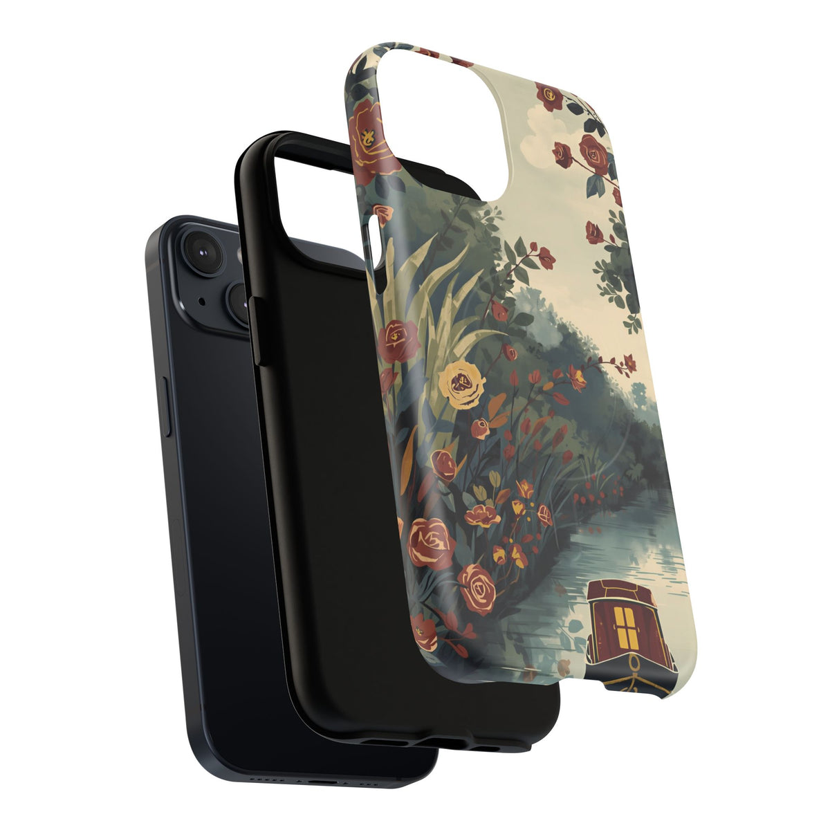 iPhone Porthole Canal Garden Premium MagSafe Case