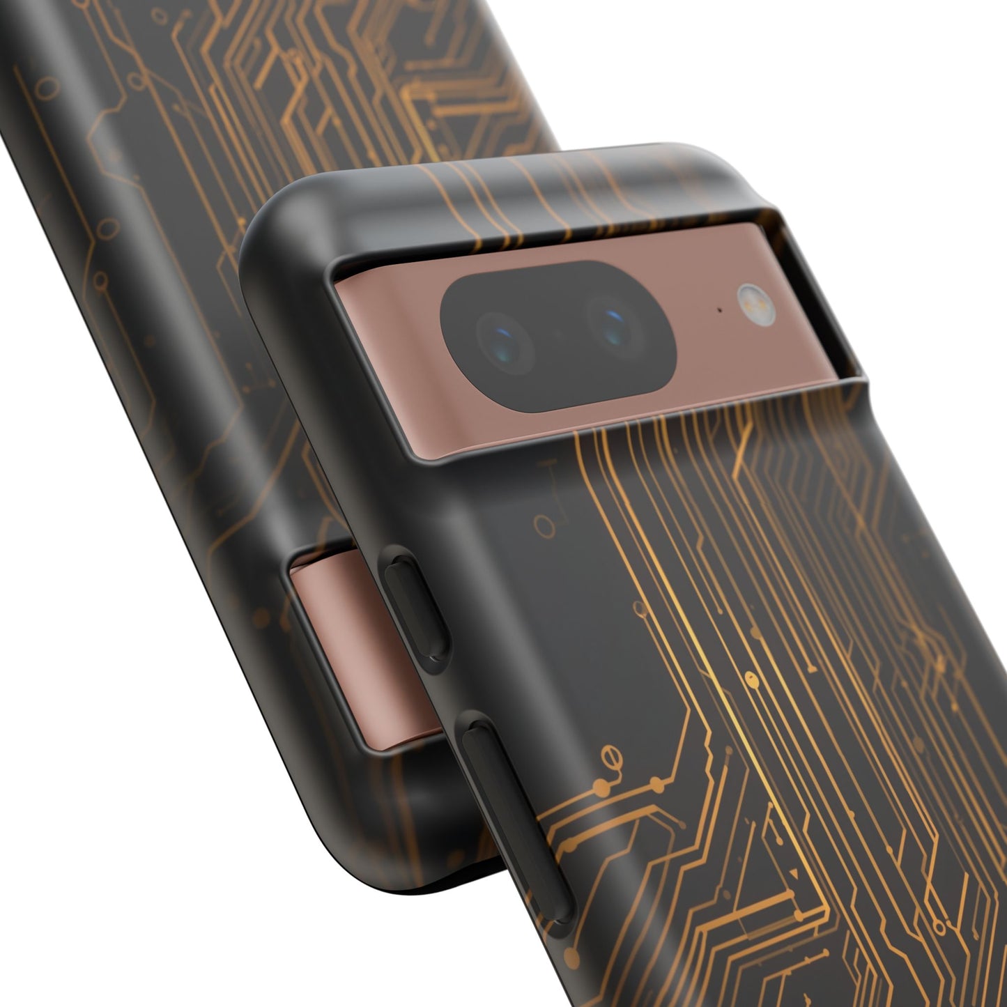 Google Pixel Case - Gold Circuit Board