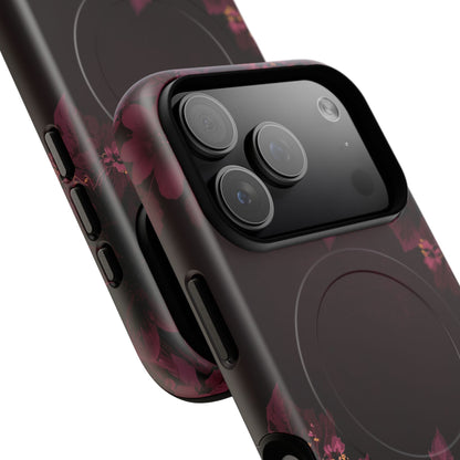 Midnight Bloom Floral iPhone Case - Premium MagSafe Protective Cover