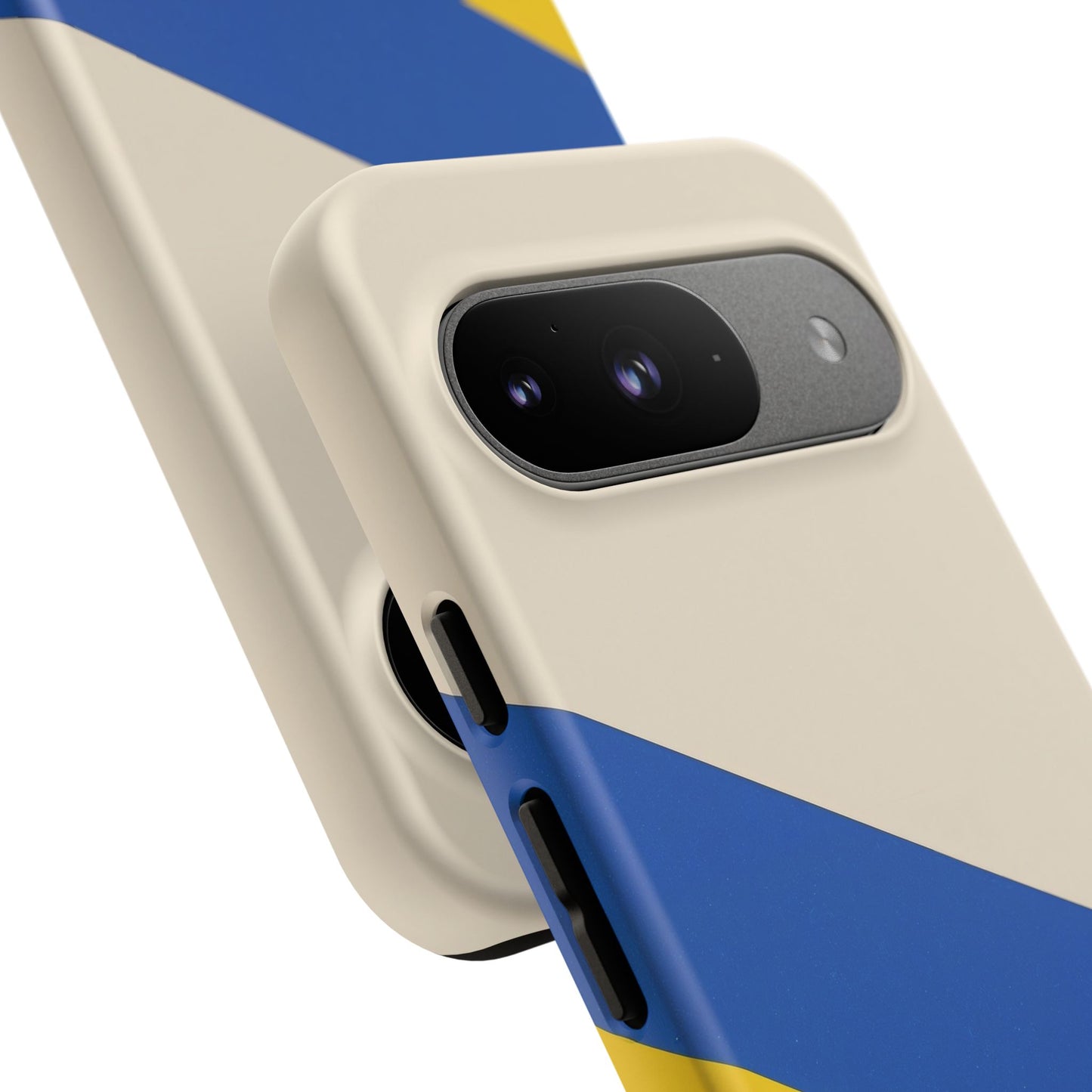 Tricolour Line Google Pixel Case - Dual-Layer Shockproof Matte Cover