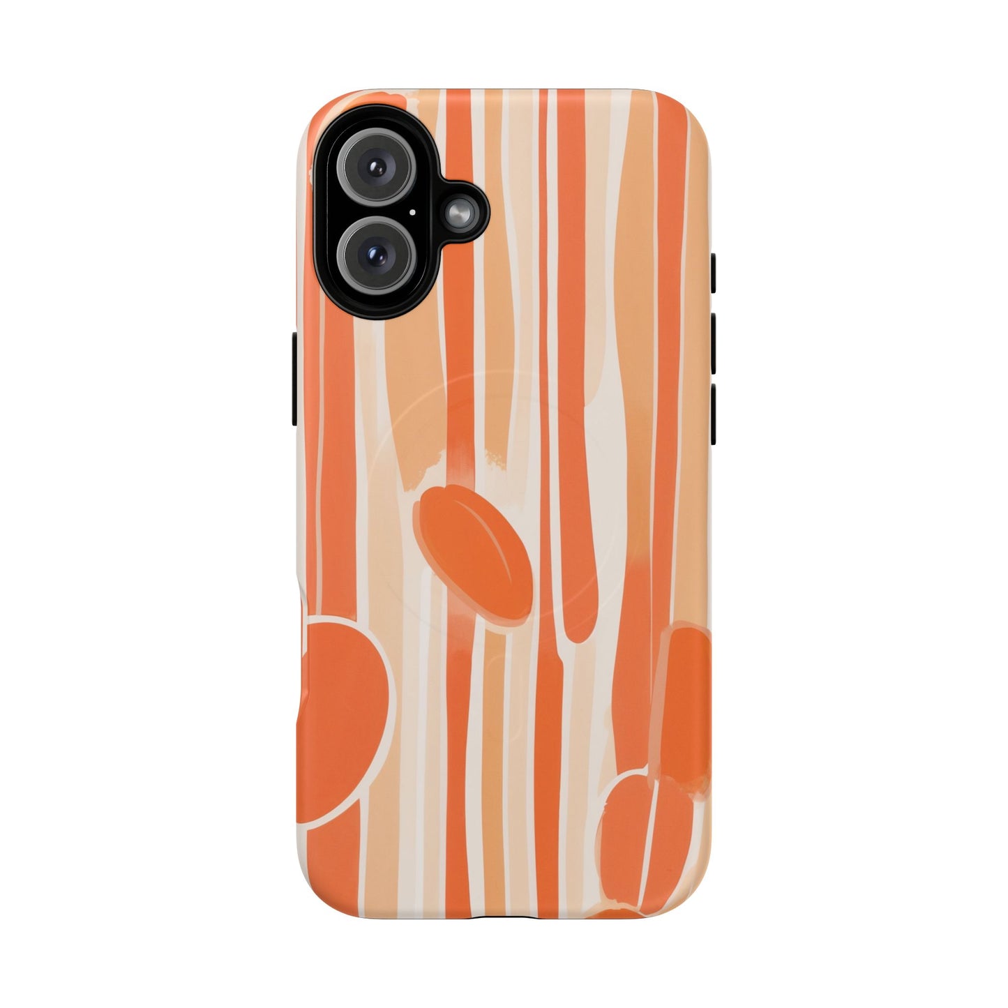 Citrus Drip Stripe iPhone Case - Premium MagSafe Protective Cover