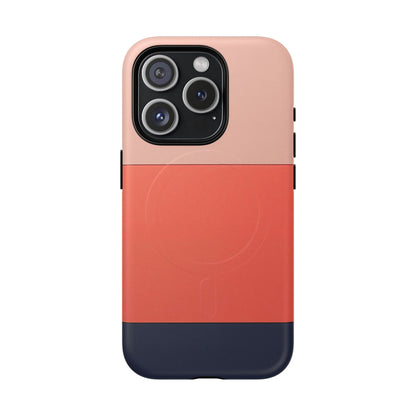 Coral Block iPhone Case - Luxury Shockproof MagSafe® Tough Cover