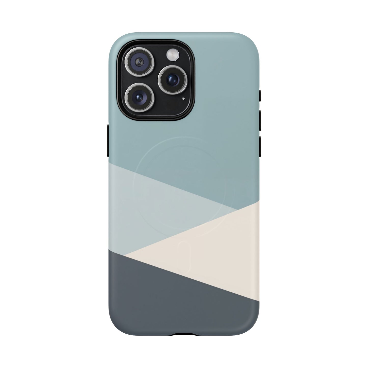 Arctic Slate Geo iPhone Case - Premium MagSafe Tough Cover