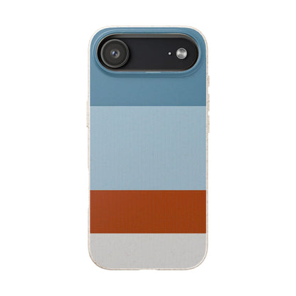 Coastal Horizon Eco-Friendly iPhone Case - Sustainable Biodegradable Design
