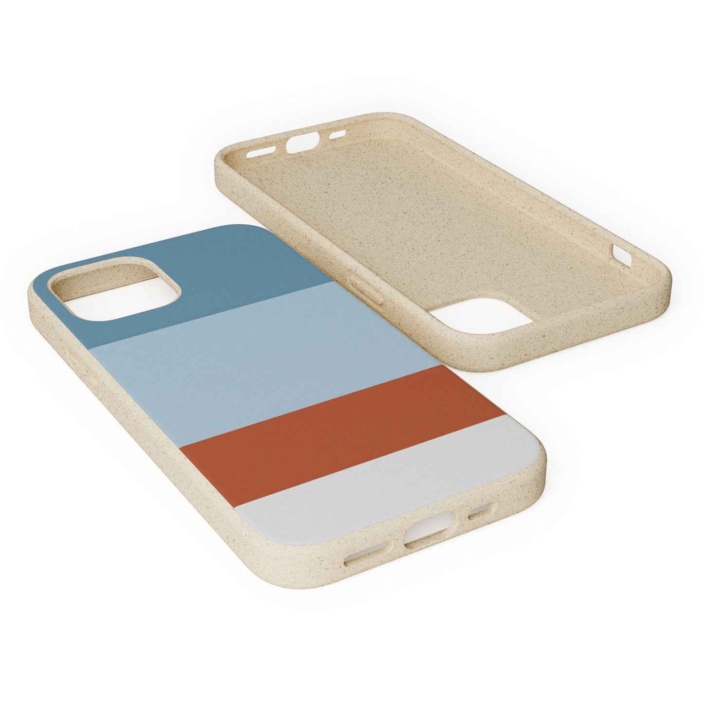 Coastal Horizon Eco-Friendly iPhone Case - Sustainable Biodegradable Design