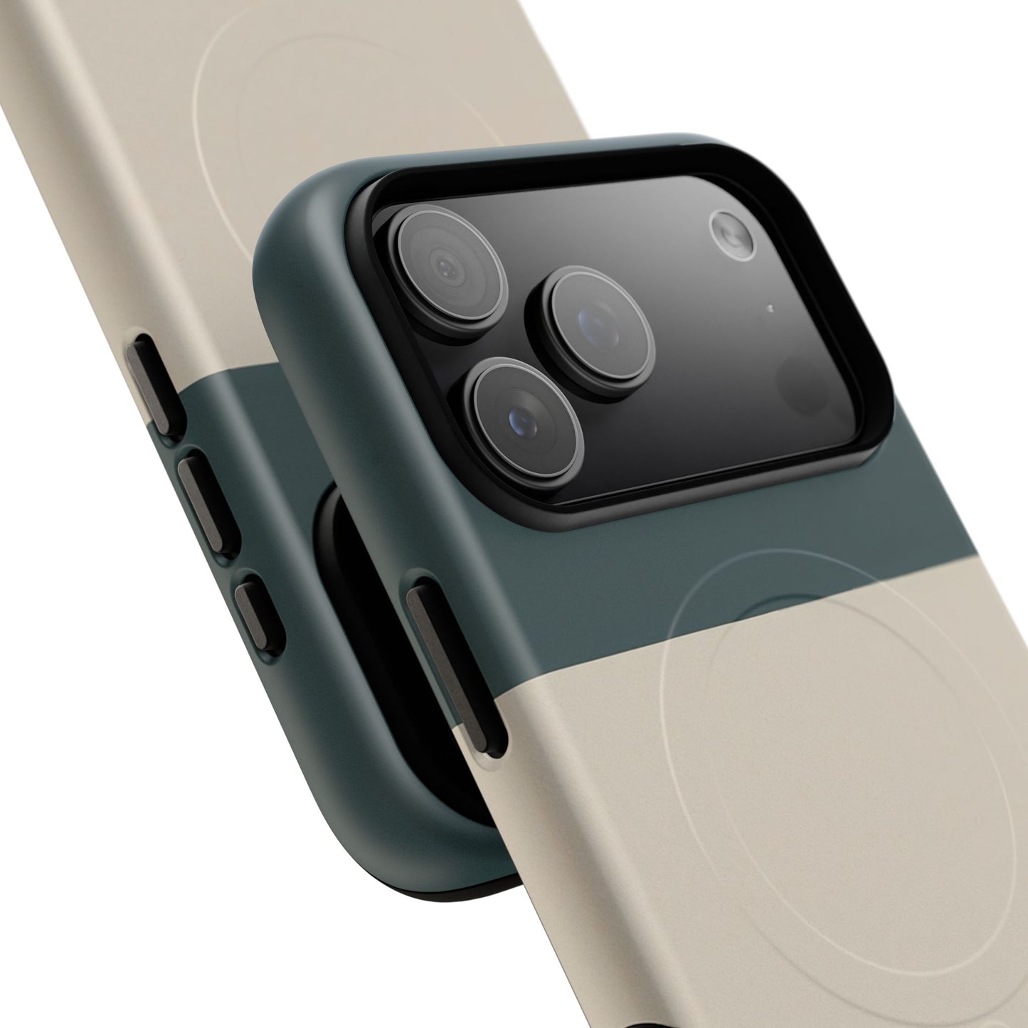 Nordic Coast Colour-Block iPhone Case - Luxury Shockproof MagSafe® Compatible Tough Cover