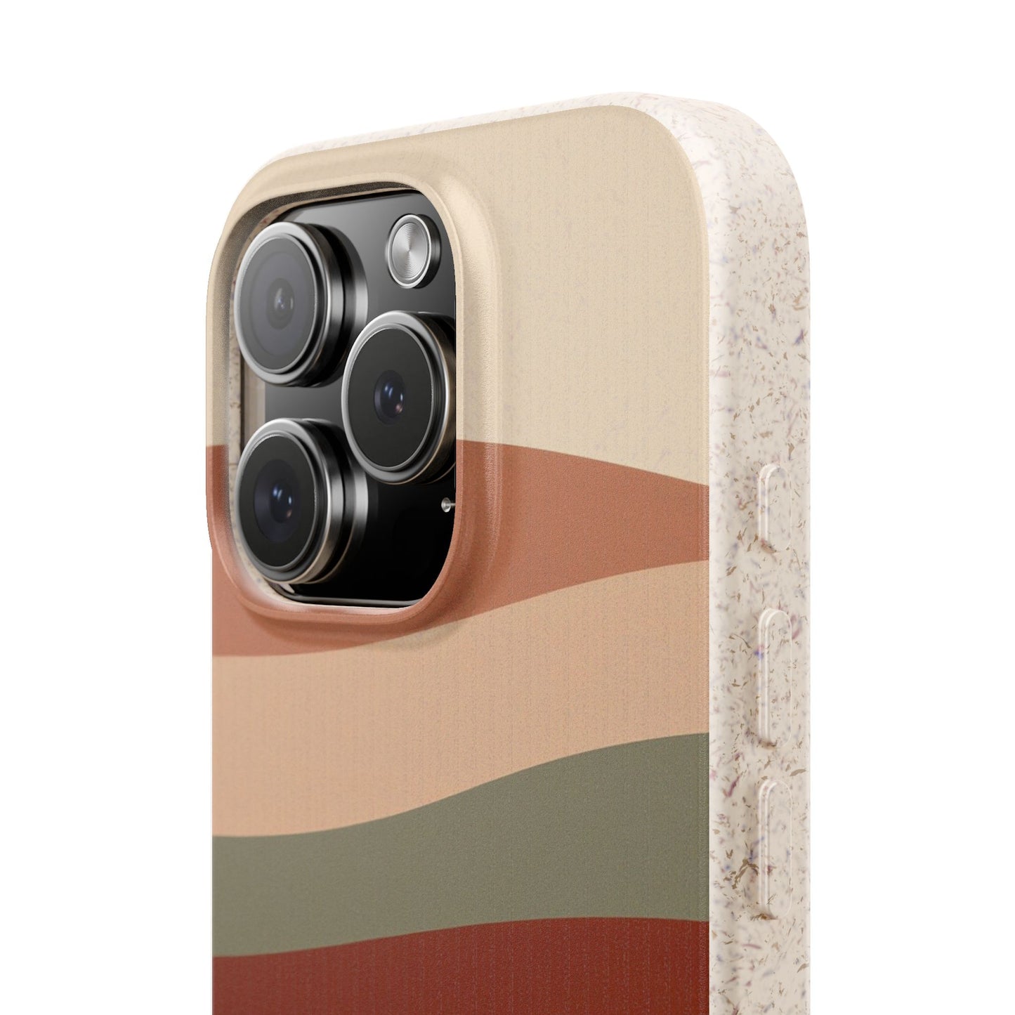Personalised Eco-Friendly iPhone Case - Biodegradable Custom Name Phone Case - Retro Wave Design