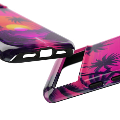 Google Pixel Case - Tropical Sunset Palm Paradise