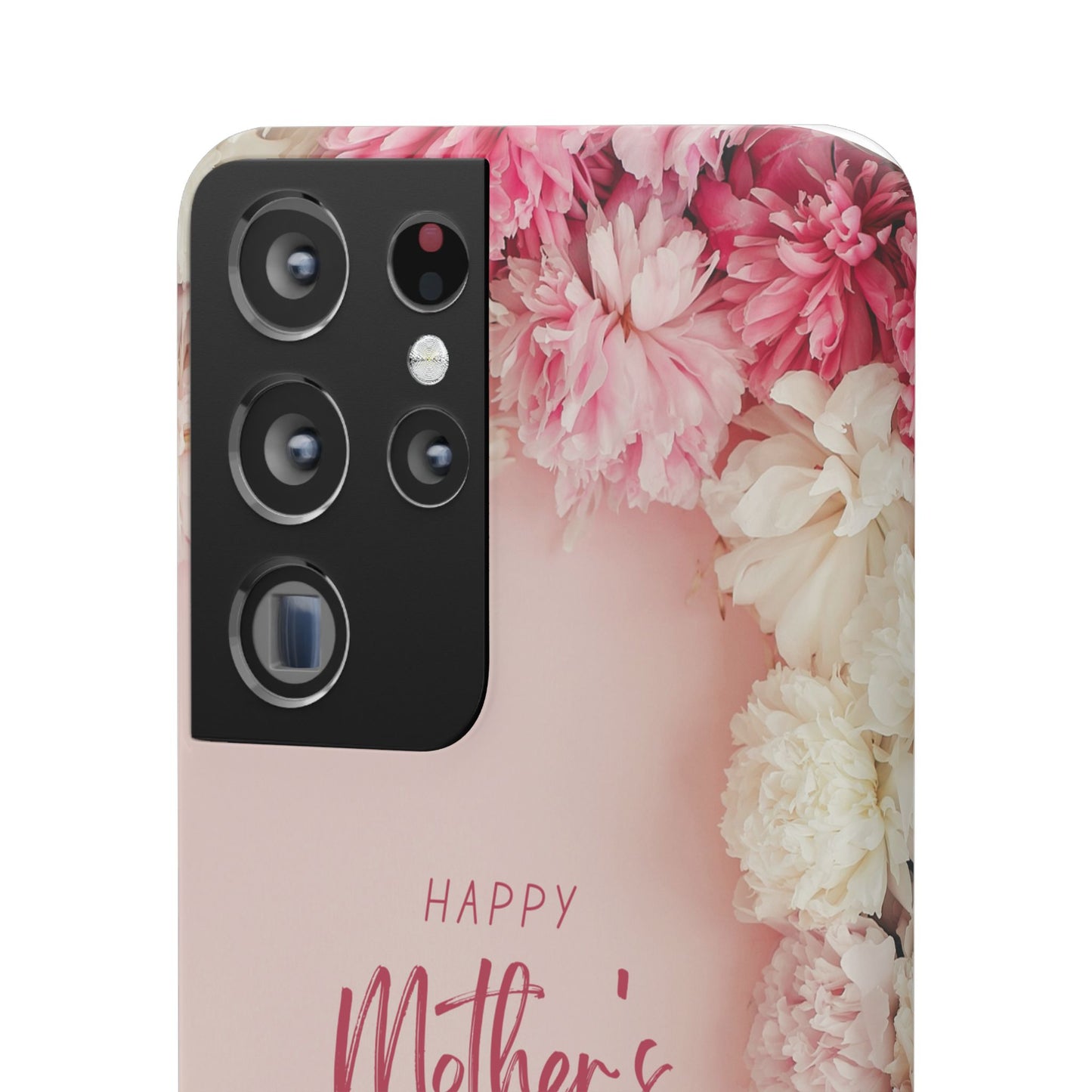 Samsung Galaxy Personalised Mothers Day Case - Custom Photo Pink Floral Cover