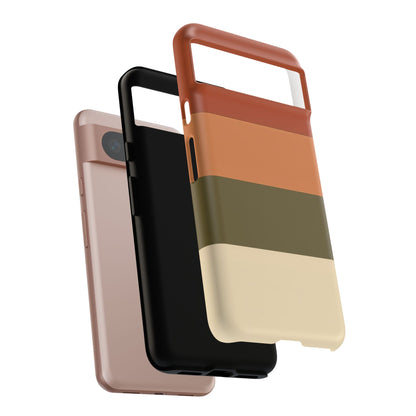 Google Pixel Case - Earth Tone Block Stripe
