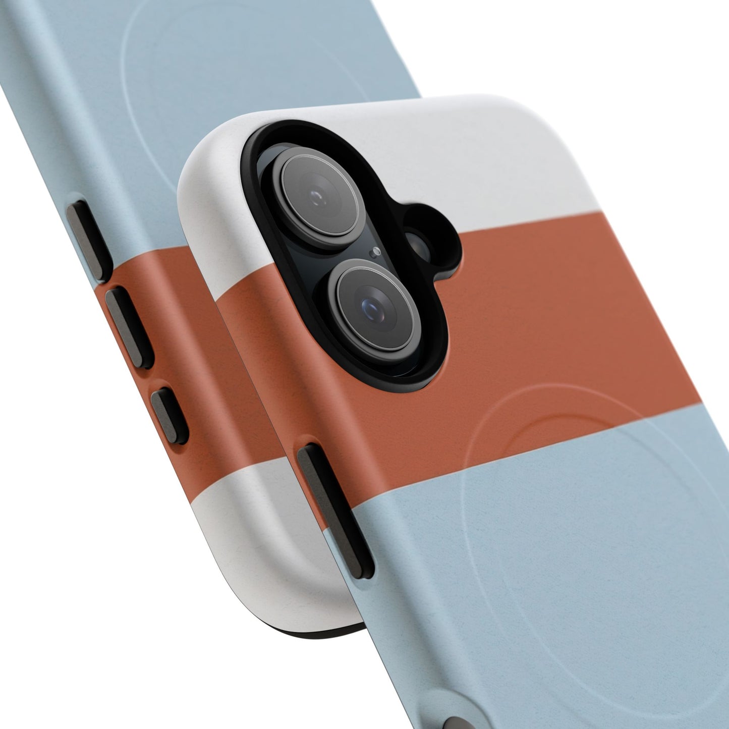 Coastal Horizon Colour-Block iPhone Case - Luxury Shockproof MagSafe® Compatible Tough Cover