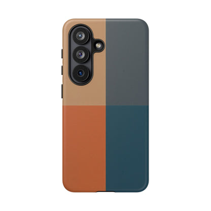Samsung Galaxy Mid Century Colour Block Case - Matte Tough Protective Cover