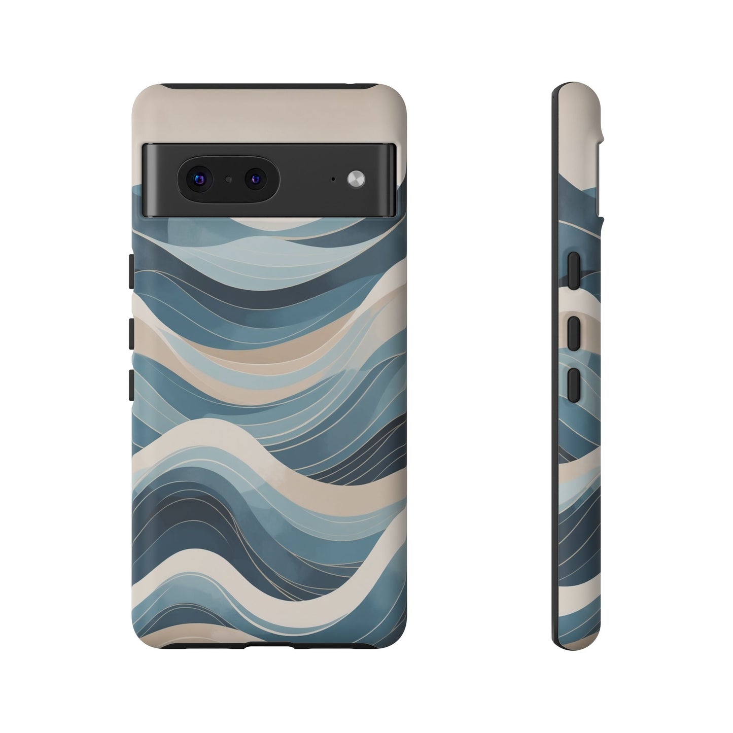 Google Pixel Case - Blue Ocean Wave Pattern