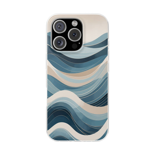 Minimalist Ocean Waves Phone Case