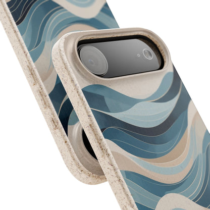Nordic Wave Eco-Friendly iPhone Case - Sustainable Biodegradable Design