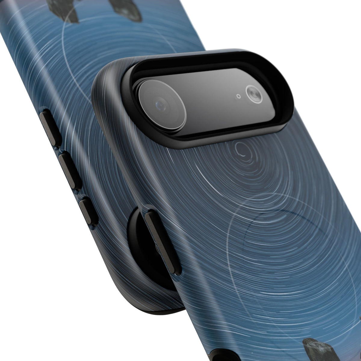 iPhone Star Trails Over Ancient Stones Premium MagSafe Case