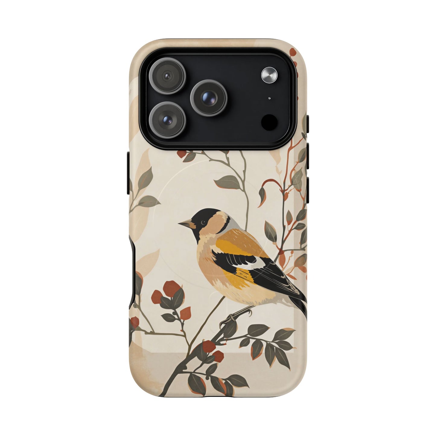 iPhone Floral Goldfinch Premium MagSafe Case